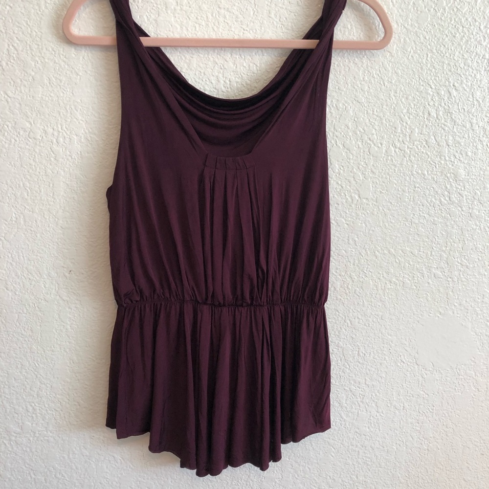 ANTHROPOLOGIE DELETTA Draped Elastic Waist Tank